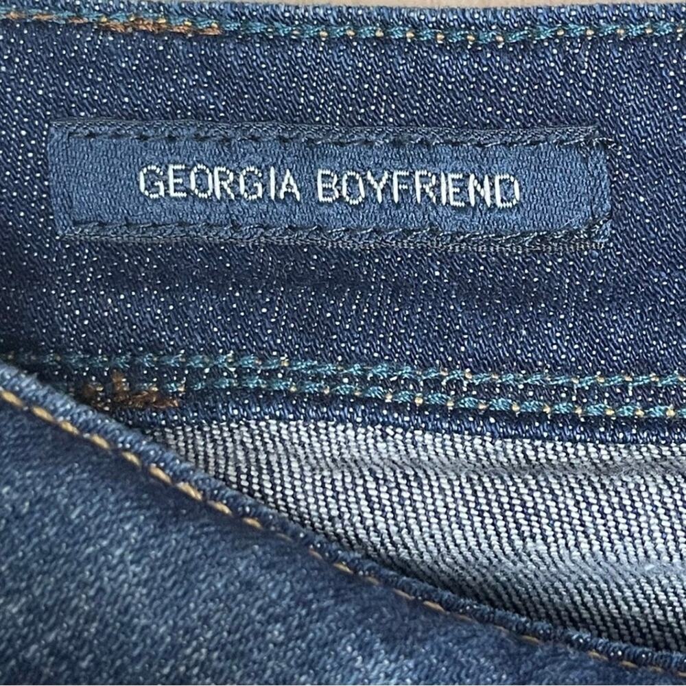 Lucky Brand Georgia Boyfriend jeans denim dark blue stretch size 22W - Picture 6 of 7